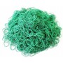 Гумени каишки за коса, зелени, здрави, 130 броя. M - 2