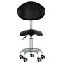 Табуретка за козметични процедури седалка стол с облегалка Роди Черно - 4