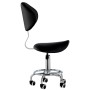 Табуретка за козметични процедури седалка стол с облегалка Роди Черно - 3