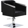 Pikos комплект черен фризьорски салон и 2 x въртящи се хидравлични фризьорски столове за фризьорски салон, подвижен умивалник с керамична чиния, смесител и душ. - 3