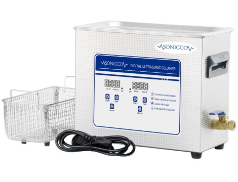 Ултразвукова вана за почистване 6,5l козметичен стерилизатор за почистване на части Sonicco ULTRA-031S-C - 7