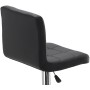 Козметичен фризьорски стол с облегалка, черен бар стол - 4