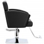 Стол за косене Lily хидравличен въртящ се за фризьорски салон Хромирана подложка фризьорско столче - 4