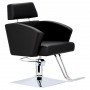 Стол за косене Lily хидравличен въртящ се за фризьорски салон Хромирана подложка фризьорско столче - 3