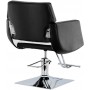 Стол за косене Chloe хидравличен въртящ се за фризьорски салон Хромирана подложка фризьорско столче - 3
