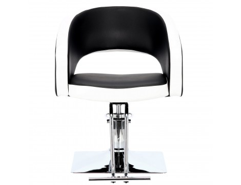 Стол за косене Greta хидравличен въртящ се за фризьорски салон Хромирана подложка фризьорско столче - 5