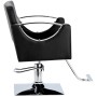 Стол за косене Luna хидравличен въртящ се за фризьорски салон Хромирана подложка фризьорско столче - 3