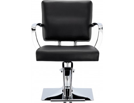 Стол за косене Marla хидравличен въртящ се за фризьорски салон Хромирана подложка фризьорско столче - 3