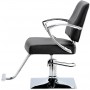 Стол за косене Marla хидравличен въртящ се за фризьорски салон Хромирана подложка фризьорско столче - 4