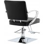 Стол за косене Marla хидравличен въртящ се за фризьорски салон Хромирана подложка фризьорско столче - 5