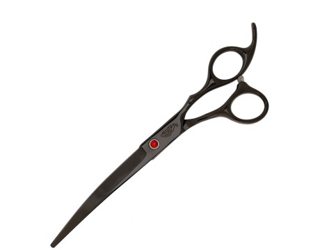 Фризьорски комплект GEPARD ножици за изтъняване 6.5 + 2xножици + дясна извита ножица за подстригване 7.0 + калъф + стоманен фризьорски гребен за подстригване за салон Superior - 3
