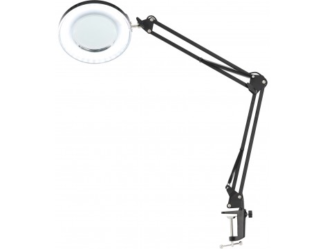 Дерматологична козметична лампа с лупа, завинтена към бюрото - 3
