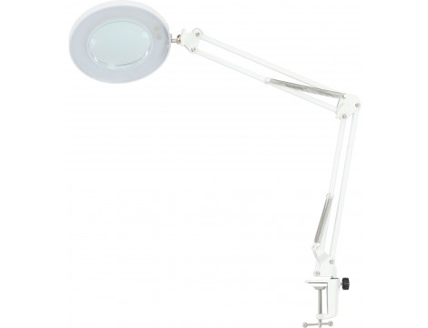 Дерматологична козметична лампа с лупа, завинтена към бюрото - 5
