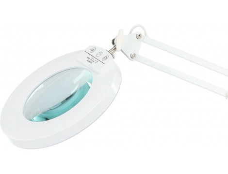 Дерматологична козметична лампа с лупа, завинтена към бюрото - 2