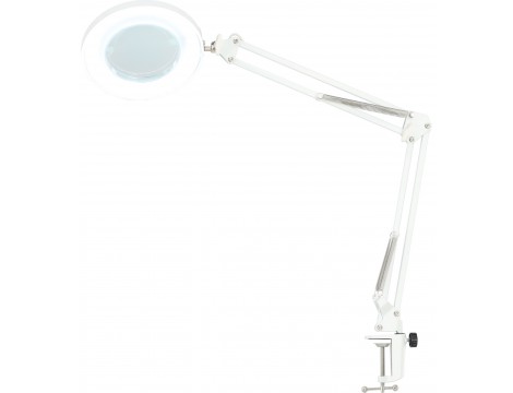 Дерматологична козметична лампа с лупа, завинтена към бюрото - 3