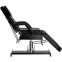 Περιστρεφόμενη υδραυλική καλλυντική καρέκλα spa μαύρη ανακλινόμενη πολυθρόνα - 3