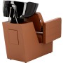 Tom Brown Комплект фризьорска пералня и 2 фризьорски стола хидравлична въртяща се поставка за крака за фризьорски салон пералня подвижна керамична купа фитинги батерия слушалка - 5