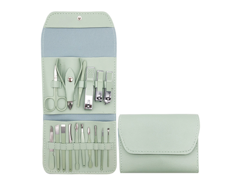 Комплект за маникюр, ножици за подстригване, ножици, комплект за маникюр 42069-GREEN - 2