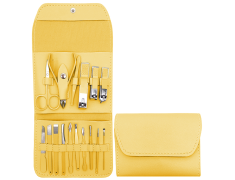 Комплект за маникюр, ножици за подстригване, ножици, комплект за маникюр 42069-YELLOW - 2