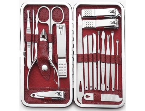Комплект за маникюр, ножици за подстригване, ножици, комплект за маникюр 42068-RED