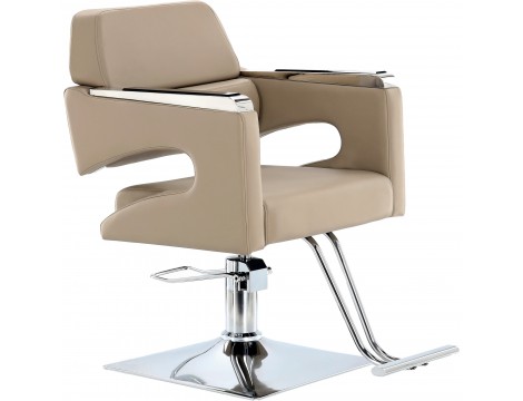 Gaja Grey комплект сив миксер за фризьорски салон с черна керамична купа и 2x хидравличен фризьорски стол с поставка за крака за миксер за фризьорски салон, слушалка - 3