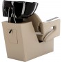 Gaja Grey комплект сив миксер за фризьорски салон с черна керамична купа и 2x хидравличен фризьорски стол с поставка за крака за миксер за фризьорски салон, слушалка - 6