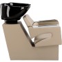 Gaja Grey комплект сив миксер за фризьорски салон с черна керамична купа и 2x хидравличен миксер за фризьорски стол, слушалка - 4