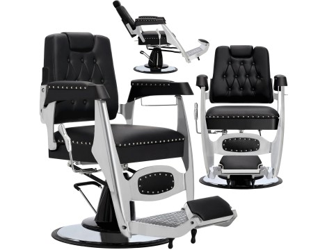 Хидравличен фризьорски стол за фризьорски салон Helios Barberking