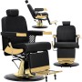 Хидравличен фризьорски стол за фризьорски салон Zeus Barberking