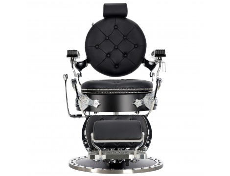 Хидравличен фризьорски стол за фризьорски салон и барбершоп Black Pearl Barberking - 4
