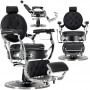 Хидравличен фризьорски стол за фризьорски салон и барбершоп Black Pearl Barberking