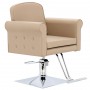 Стол за косене Jade хидравличен въртящ се за фризьорски салон Хромирана подложка фризьорско столче