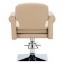 Стол за косене Jade хидравличен въртящ се за фризьорски салон Хромирана подложка фризьорско столче - 3