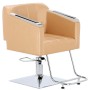 Стол за косене Pikos хидравличен въртящ се за фризьорски салон Хромирана подложка фризьорско столче - 2