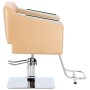 Стол за косене Pikos хидравличен въртящ се за фризьорски салон Хромирана подложка фризьорско столче - 3