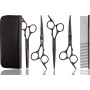 GEPARD комплект за фризьорски ножици и дегажорки за дясна ръка 6,0 + калъф гребени, фризьорски за подстригване на коса за салон Superior.