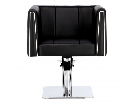 Стол за косене Dante хидравличен въртящ се за фризьорски салон Хромирана подложка фризьорско столче - 5