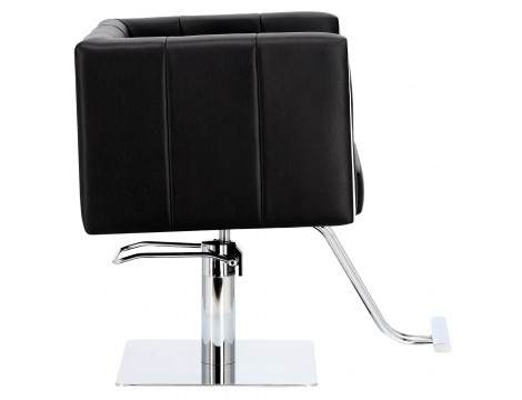 Стол за косене Dante хидравличен въртящ се за фризьорски салон Хромирана подложка фризьорско столче - 3