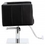 Стол за косене Dante хидравличен въртящ се за фризьорски салон Хромирана подложка фризьорско столче - 3