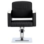 Стол за косене Cruz хидравличен въртящ се за фризьорски салон Хромирана подложка фризьорско столче - 4