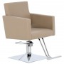 Стол за косене Atina хидравличен въртящ се за фризьорски салон Хромирана подложка фризьорско столче - 2