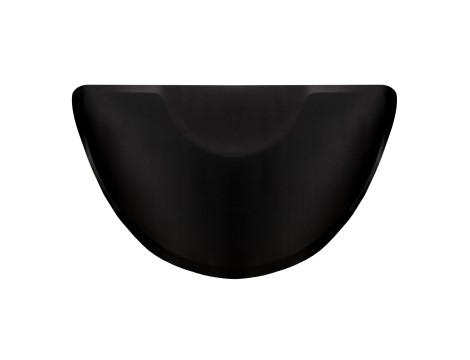 Професионална противоплъзгаща фризьорска постелка, полукръгла, черна, под фризьорския стол - 2
