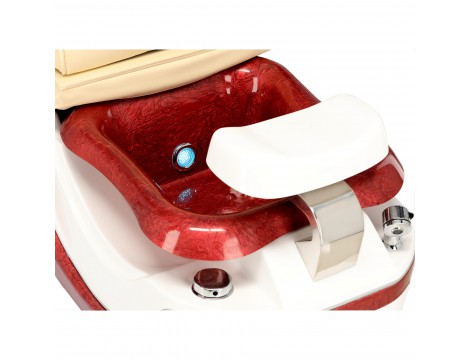Електрически козметичен стол с масаж за педикюр на краката в СПА салони кремав - 7