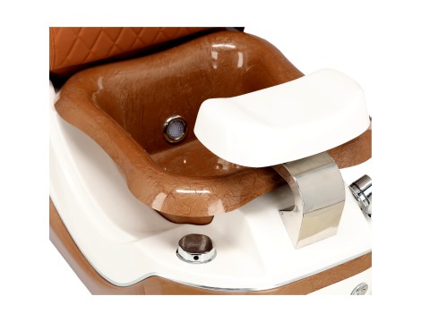 Електрически козметичен стол с масаж за педикюр на краката в СПА салони кафяв - 6