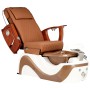 Електрически козметичен стол с масаж за педикюр на краката в СПА салони кафяв - 5