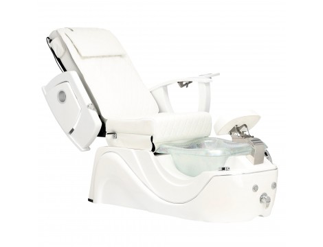Електрически козметичен стол с масаж за педикюр на краката в СПА салони бял - 5