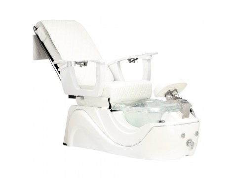 Електрически козметичен стол с масаж за педикюр на краката в СПА салони бял - 4