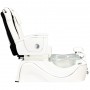 Електрически козметичен стол с масаж за педикюр на краката в СПА салони бял - 3