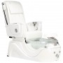 Електрически козметичен стол с масаж за педикюр на краката в СПА салони бял - 2