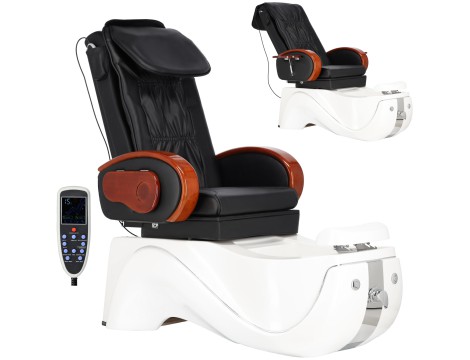Електрически козметичен стол с масаж за педикюр на краката в СПА салони черен